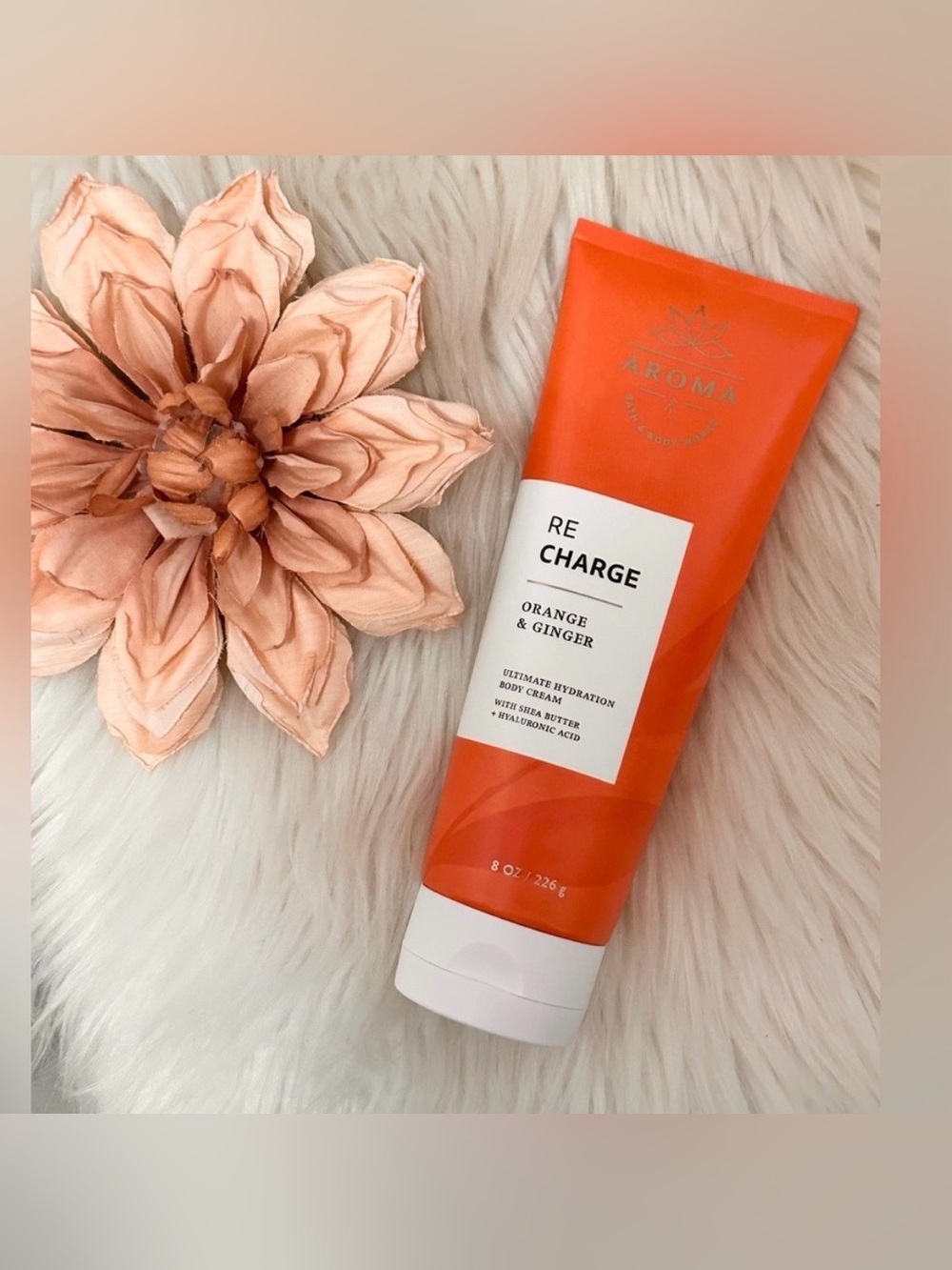 Re Charge Orange & Ginger Hydrating Body Cream Bath & Body Works NEW!